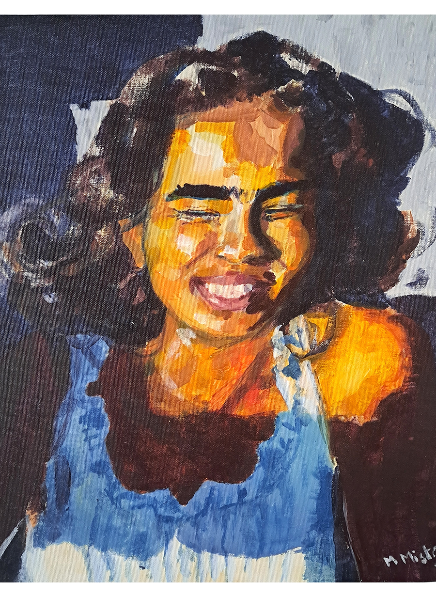 Junior Portrait Award Winner 2023 - Malini Minstry - Happier