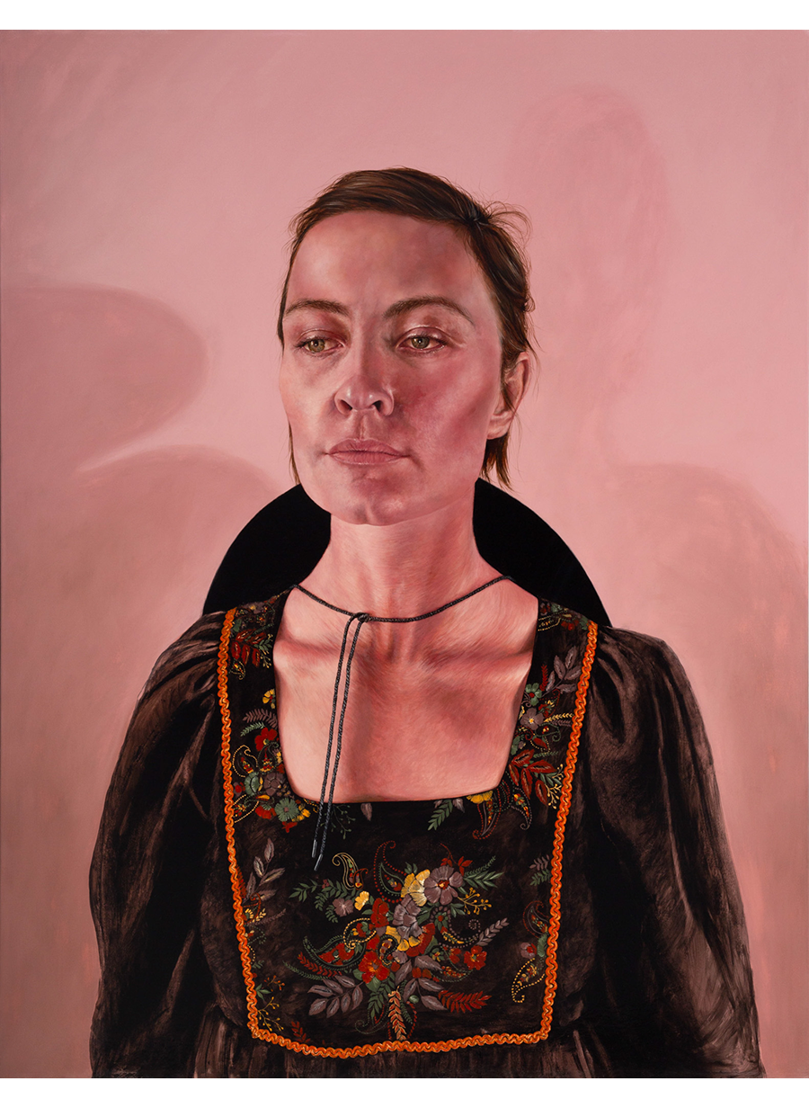 Portrait Of A Woman In Traditional Attire.