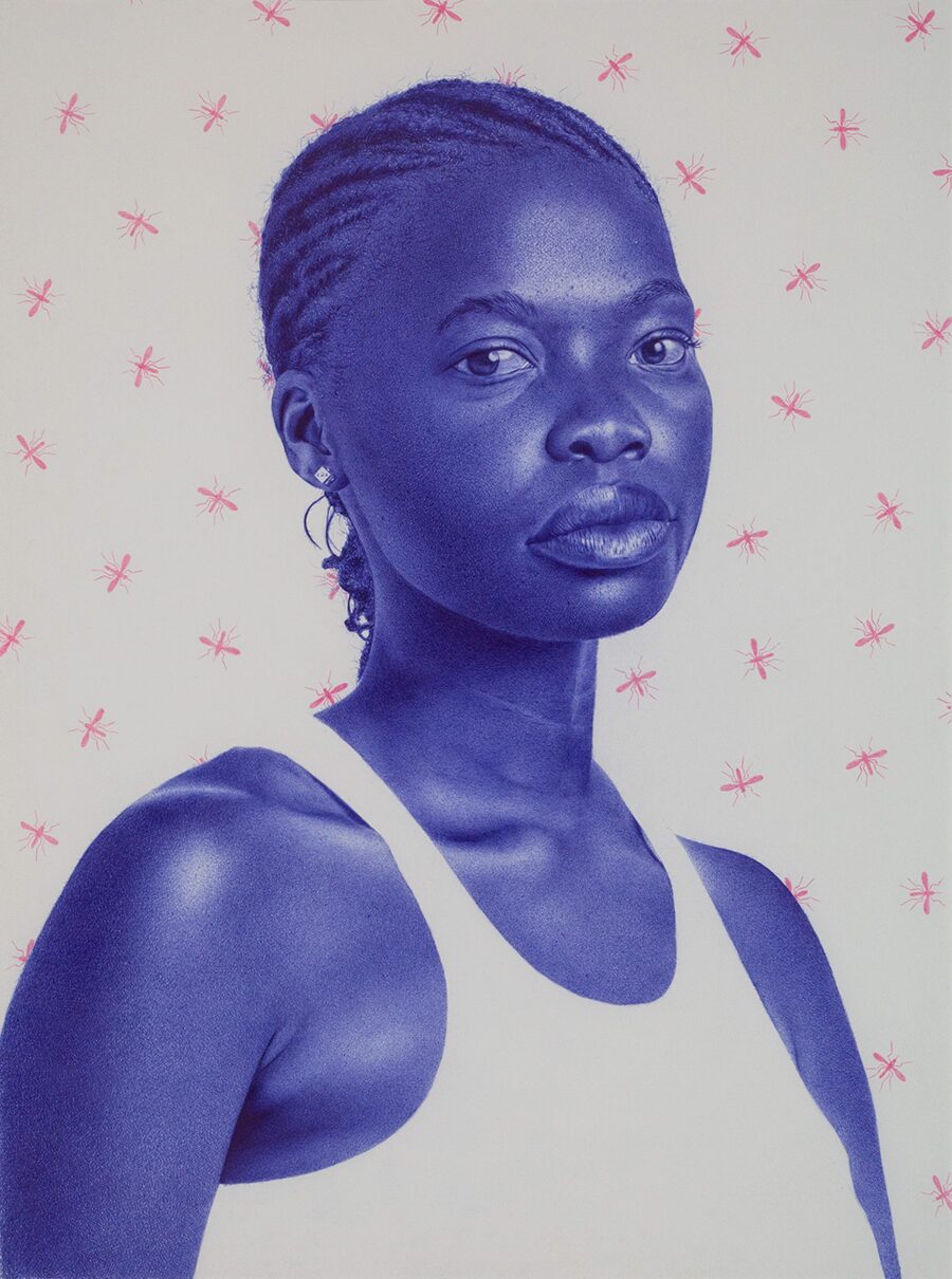 Portrait Of A Woman In Blue.